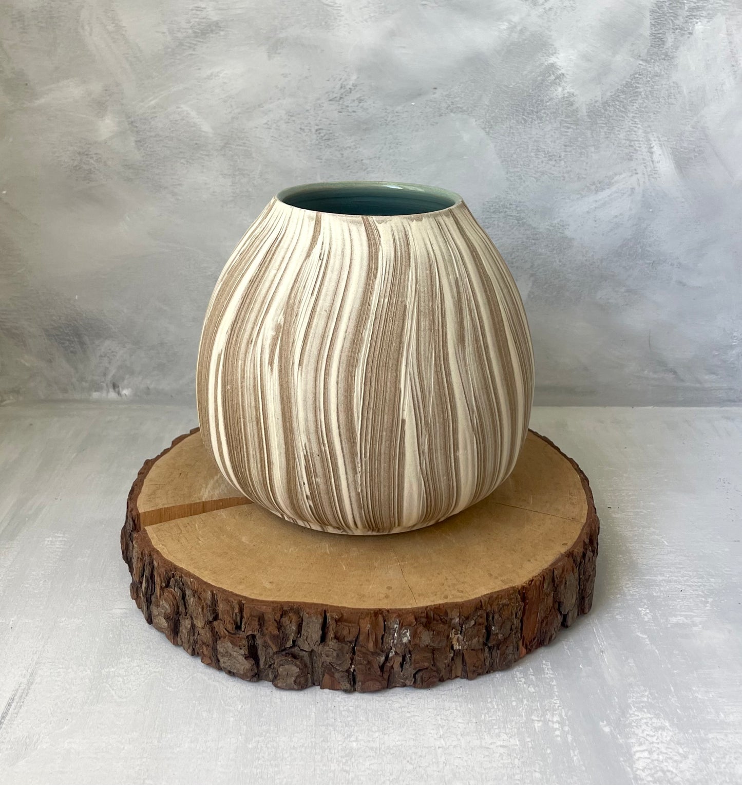 Jarrón Luna con textura