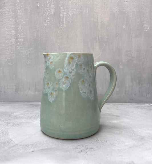 Medium Celadon Bloom Pitcher