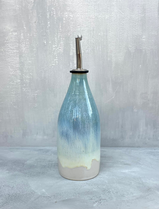 Gradient Blue Sea Olive Oil Bottle